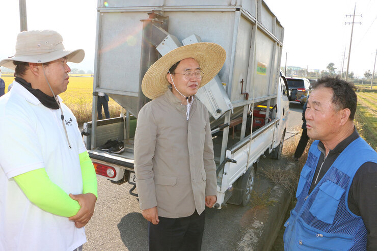 수확철맞이 벼농가 현장 방문