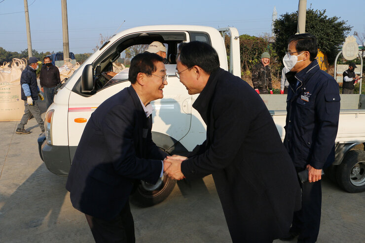 공공비축미 수매현장 방문