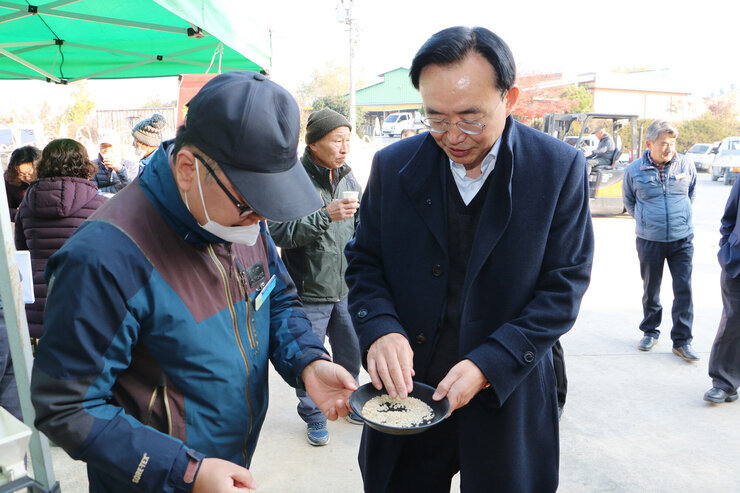 공공비축미 수매현장 방문