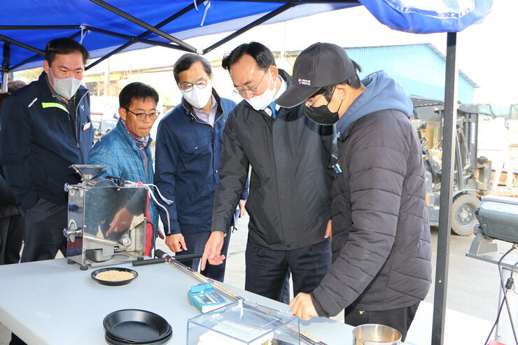 공공비축미 수매현장 방문(공산면)