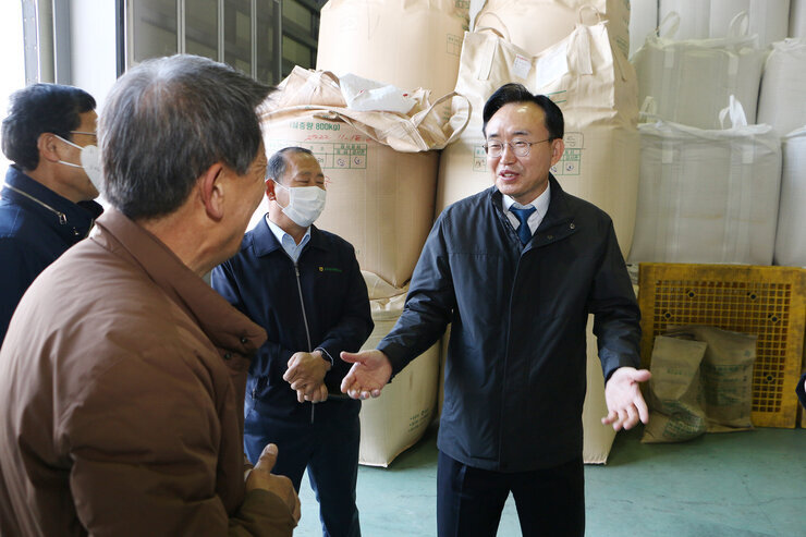 공공비축미 수매현장 방문(공산면)