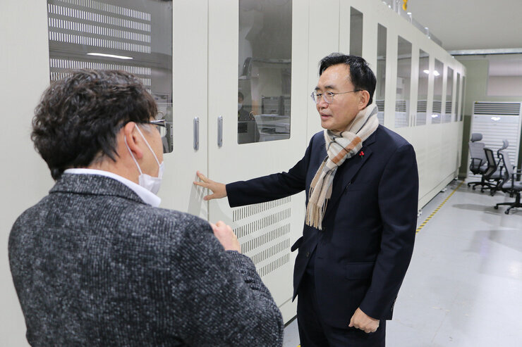 에너지밸리 연구기관 방문 기관 순회 모습 2