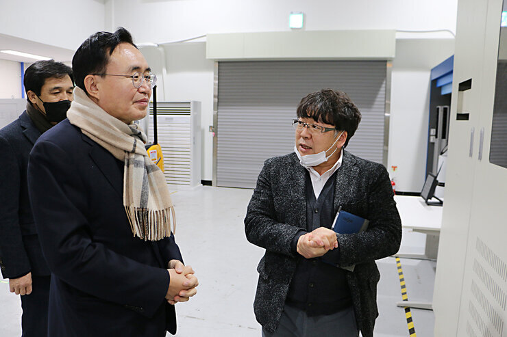 에너지밸리 연구기관 방문 기관 순회 모습 3