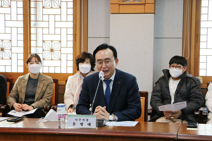 나주시-의료법인 세화의료재단 업무협악식 나주시장 인사말 근접