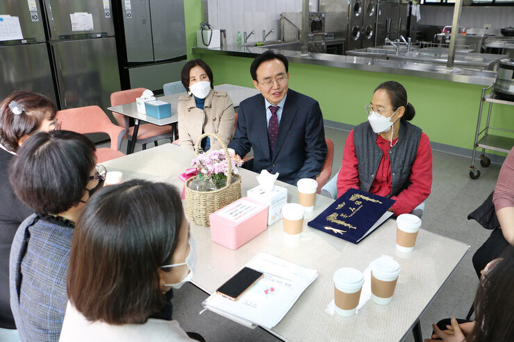설 명절 사회복지시설 위문 나주시장 시설 직원과 T타임2
