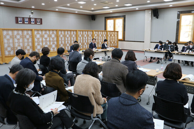 2023년 주요업무계획 보고회 전면 모습