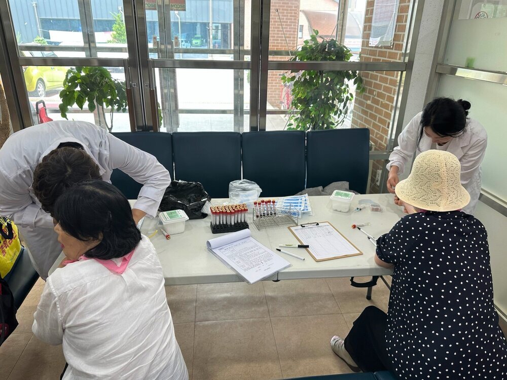 나주시보건소, 노인복지관 찾아 감염병 무료검진 실시