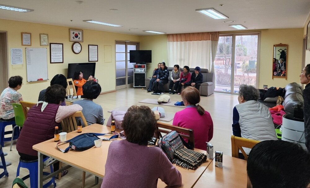 나주시 빛가람동지사협, 찾아가는 경로당 어르신 심폐소생술 교육 