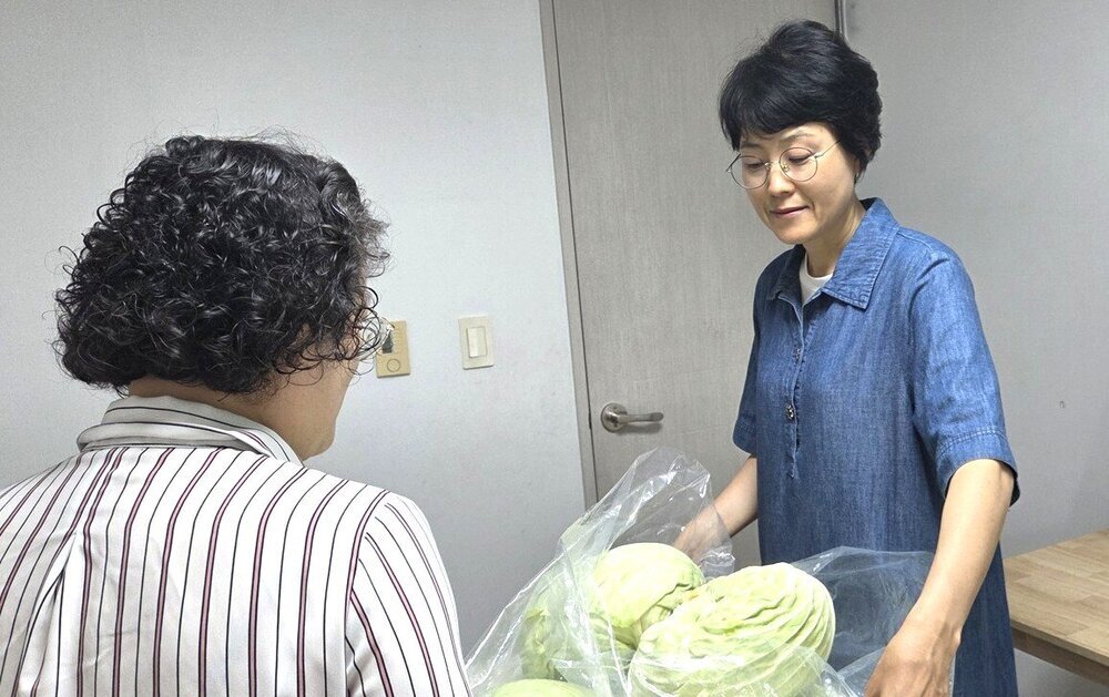 대한적십자사봉사회, 나주 빛가람동에 양배추 기부