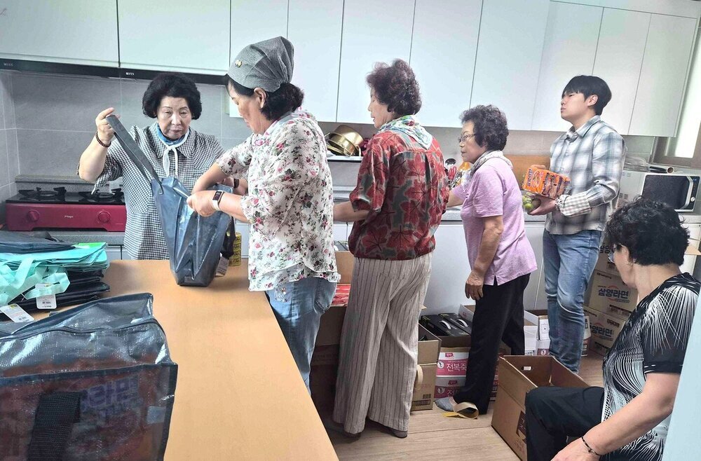 나주시 다도면, ‘다가치! 다도맘!’ 취약계층 밑반찬·부식 지원