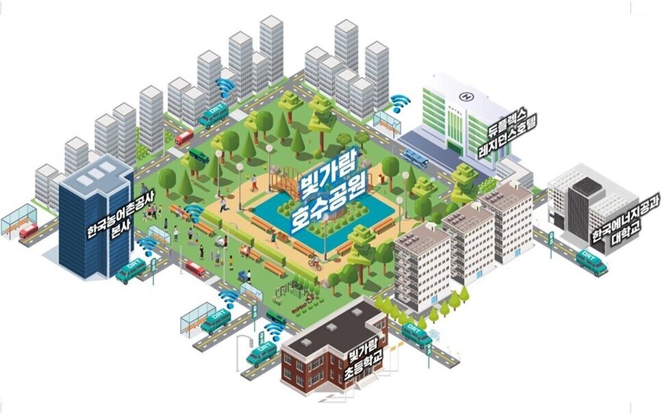 나주시 ‘바로 DRT(나주콜 버스)’ 시범사업 조감도