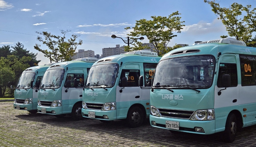 대중교통 이용률 330%증가 … 나주 빛가람동 ‘나주콜버스’ 안착
