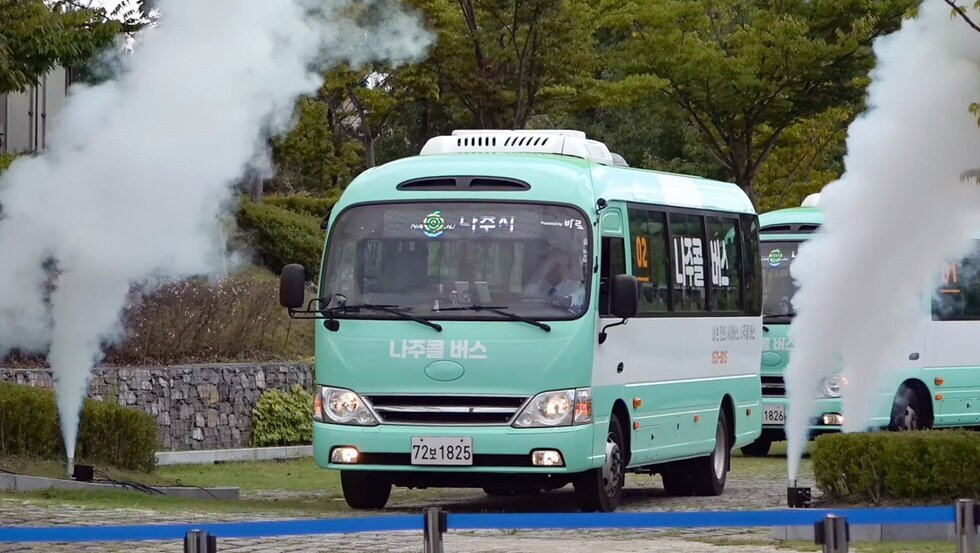 대중교통 이용률 330%증가 … 나주 빛가람동 ‘나주콜버스’ 안착