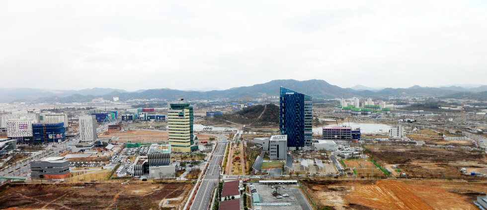 2014년 11월 17일에 촬영한 혁신도시 전경