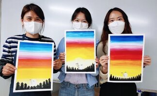 <2021 나주시청년희망학교 힐링 아크릴화-5번째 수업 >