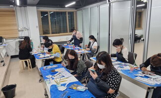 <2021 나주시청년희망학교 힐링 아크릴화-10번째 수업 >