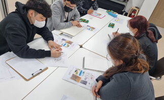 <2021 나주시청년희망학교 쉽게 배우는 기초 크로키반 - 8번째 수업 >