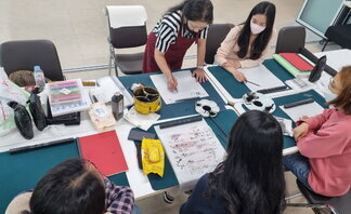 <2022 나주시청년희망학교 수묵캘리그라피 자격증과정 - 1번째 수업 >