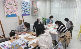 <2022 나주시청년희망학교 힐링 아크릴화 - 1번째 수업 >