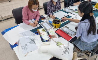 <2022 나주시청년희망학교 수묵캘리그라피 자격증과정 - 6번째 수업 >