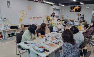 <2022 나주시청년희망학교 전통채색화 - 6번째 수업 >