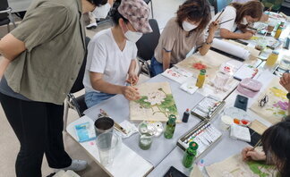 <2022 나주시청년희망학교 전통채색화 - 8번째 수업 >