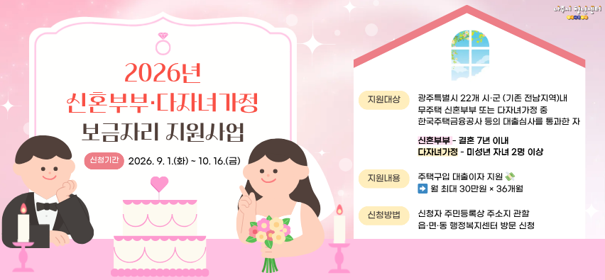 신혼부부다자녀가정 보금자리 지원사업
