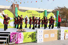 제26회 노안면민의 날 행사 건강댄스팀의 식전공연 모습