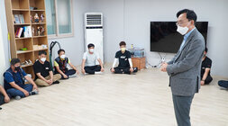 위생매립장, 미화요원대기실 현장방문