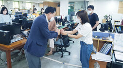 명절 연휴 보건소 근무자 격려 방문