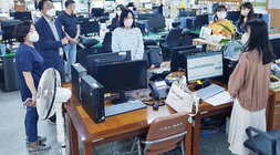 명절 연휴 보건소 근무자 격려 방문