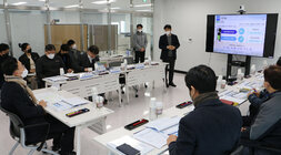 나주 에너지밸리 연구기관 방문 회의 모습 전체