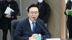 나주시장 인사말 모습 근접