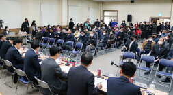 금천면 주민과의 대화 참석자 외 전체 회의장 모습