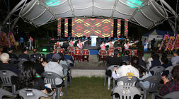 제9회 나주공연 예술제 여성 난타팀의 공연 모습