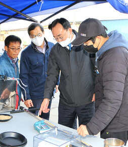 공공비축미 수매현장 방문(공산면)
