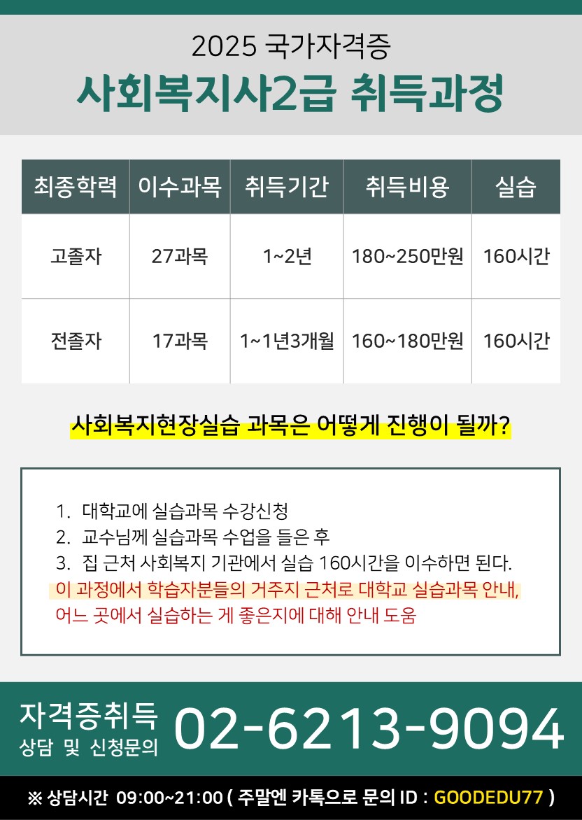  사회복지사2급 국가고시  자격증