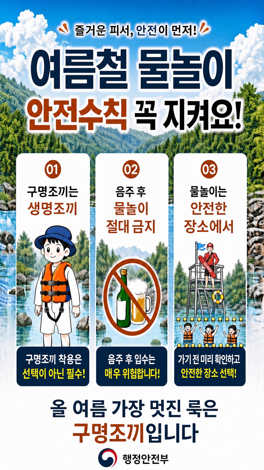 “구명조끼는 생명조끼”…나주시, 여름철 물놀이 안전수칙 홍보